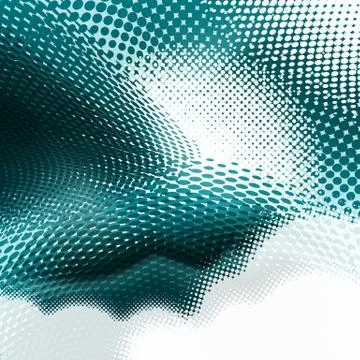Dark and light turquoise halftone background, eps format. Stock Illustration