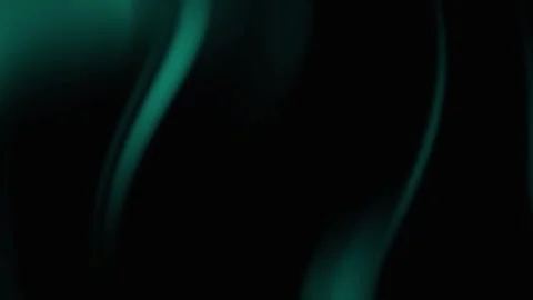 A dark and moody video showcasing abstract teal curves in black background Stock Footage 329924921