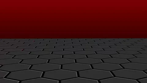 Dark and mysterious hexagonal sci-fi tunnel footage Stock Footage 316735586