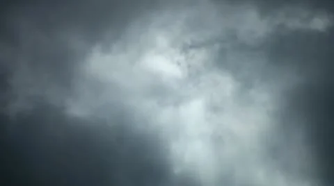 Dark and threatening clouds before rain Stock Footage
