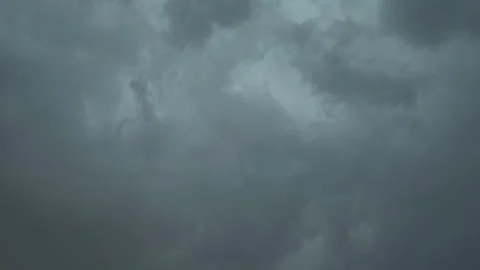 Dark And Threatening Clouds Before Rain Stock Footage 107731410