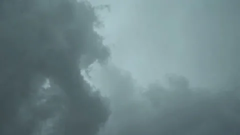Dark And Threatening Clouds Before Rain Stock Footage 107731487