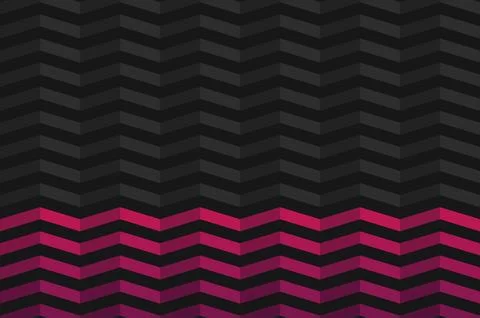 Dark and vibrant chevron pattern with a gradient of pink and purple hues Stock Illustration