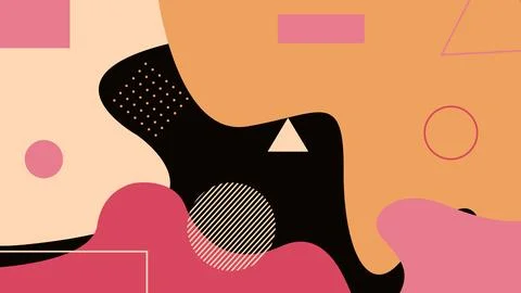 Dark and Warm Abstract Geometry Background Stock Illustration