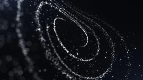 Dark And White Line Particles Video stock 247467696