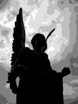 Dark Angel Stock Illustration