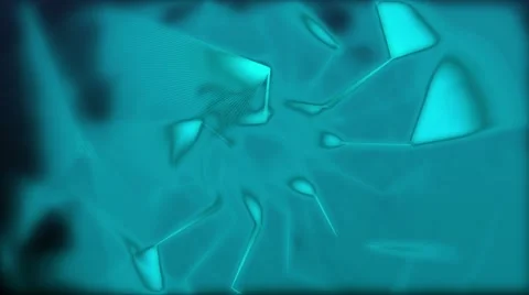 Dark animated background with mystical blue fog with flashes Vidéo 48932956