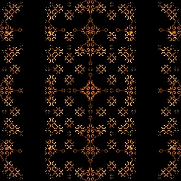 Dark Arabic Ornate Background with Stripes Decorated Borders Illustrazione stock