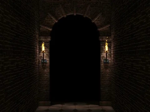 Dark arch Stock Photos