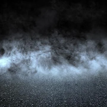 A dark asphalt texture background covered with a thick layer of blue-tinted.. Stock Photos