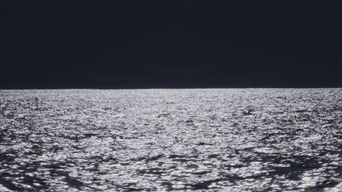 Dark Atlantic Ocean and stormy clouds as seen from the moving sailing boat Stock Footage 341659261