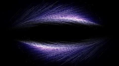 On a dark background, abstract blue , purple , white feathers appear framing the Stock Footage 259463380