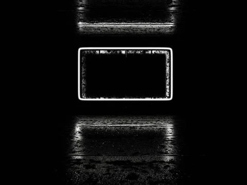 Dark background with abstract geometric shape led laser light geometric concept Stock Illustration