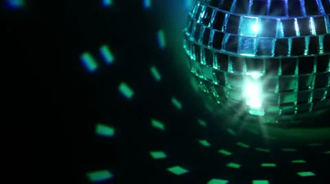 Dark background and disco ball. seamless loop Stock Footage 34131139