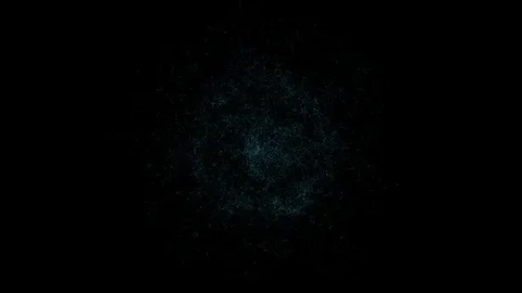 Dark background with animated sphere Stock Footage 83382297