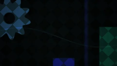 Dark background with blue gear. Stock Footage 335349392