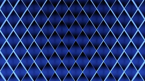 Dark background with blue lines rhombus pattern Stock Illustration