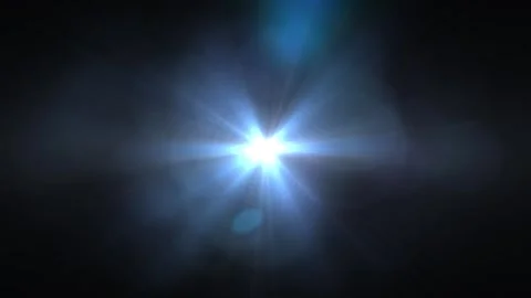 Dark background with a bright blue light burst Video stock 345433934