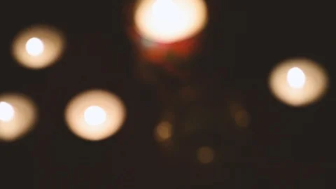 Dark background with burning candles for a funeral 動画素材 101152087