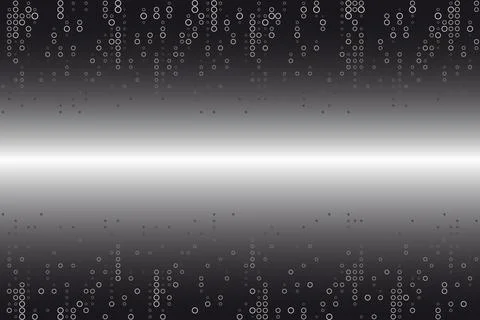 Dark background with central light beam. Sketch of light circular shapes. Stock Illustration