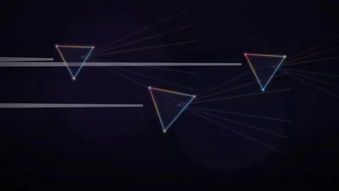 Dark Background Color Refraction Effect 4K Loop Stockbeeldmateriaal 344057018