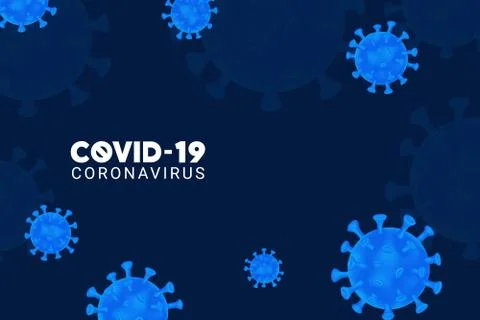 Dark background with coronavirus vector illustration Coronavirus Background イラスト素材