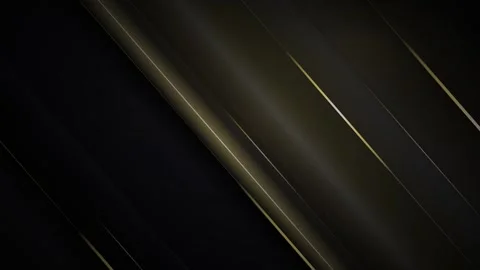 Dark background with diagonal golden and silver metallic stripes creating a.. 動画素材 336364998