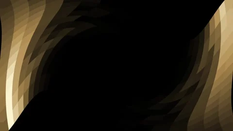 On a dark background, distorted rectangles shimmer with golden shades on the Stock Footage 309470920