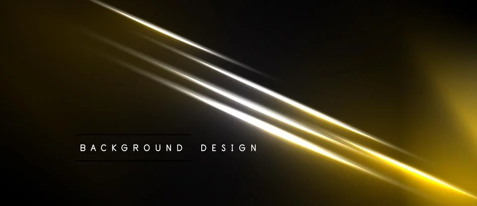 Dark background features bright diagonal lines. Gold, white streaks create 스톡 일러스트