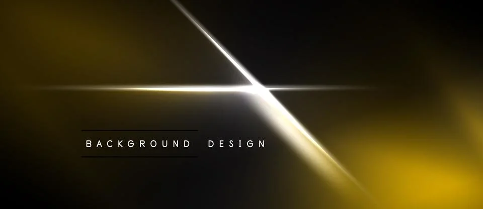 Dark background features bright golden light streaks. Diagonal lines intersec 스톡 일러스트
