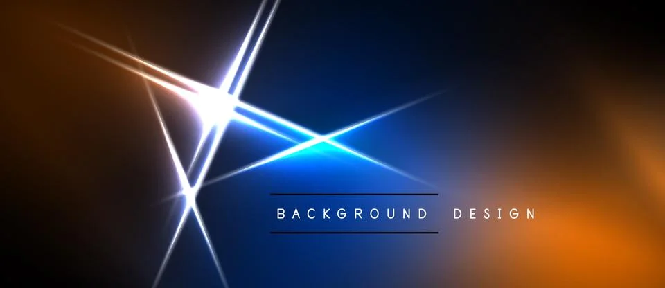 Dark background features bright lines, glowing effects. Center displays text イラスト素材