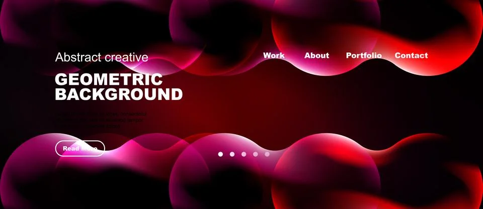 Dark background features vibrant pink, red shapes. Website header includes イラスト素材