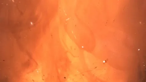 Dark background. Fire sparks animation, slow motion Stock Footage 149291046