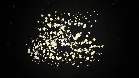 Dark Background with Floating Particles and Bokeh Lights Stock Footage 346661474
