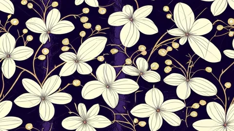 Dark Background Flower Animation Video stock 215450907