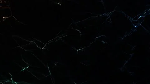 Dark background with glowing blue and orange lines and cracks Ilustração Stock