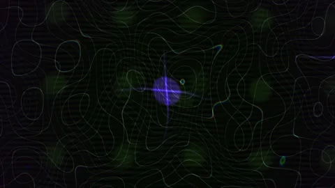 Dark background with glowing green lines. Stock Footage 334659644