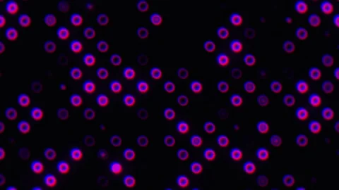 Dark Background with Glowing Red and Blue Ring Patterns Stock Footage 327477558