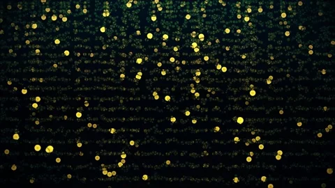A Dark Background With Gold Dots 스톡 동영상 329545419