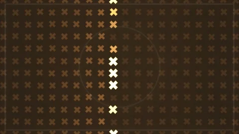 Dark background with golden crosses creating a unique Stock Footage 339302339