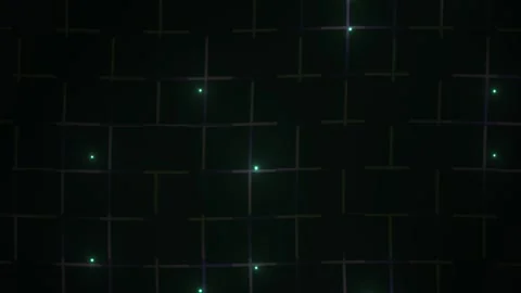 Dark background with green grid lines. Stock Footage 334676948