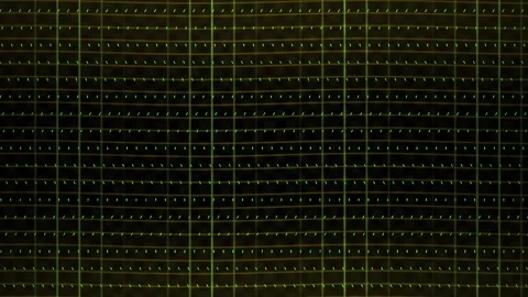 Dark background with green grid lines. Stock Footage 340004530