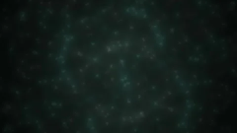 Dark background with green particles floating. Stock Footage 335349700