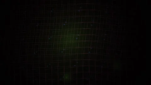 Dark background with greenish grid pattern. Stock Footage 335349833