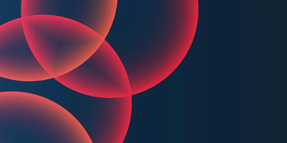 Dark Background, Header or Banner Design with Large Red and Orange Overlayi.. Stock Illustration