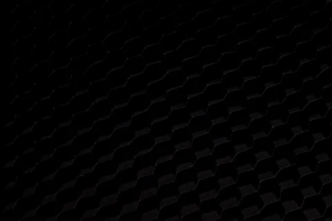 The dark background of hexagonal honeycomb shape Stock Photos
