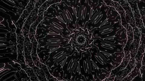 Dark background highlights circular patterns and lines Stock Footage 340238938