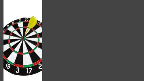 A dark background with an image of a dartboard game. Stock Illustration