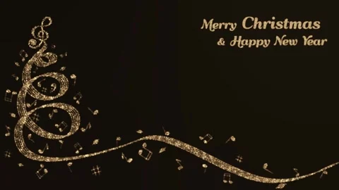 On a dark background, a key to it appears in a curl in the shape of a Christmas Stock Footage 320097757