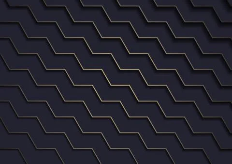 Dark Background with Layered Gold Pattern Stock Illustration